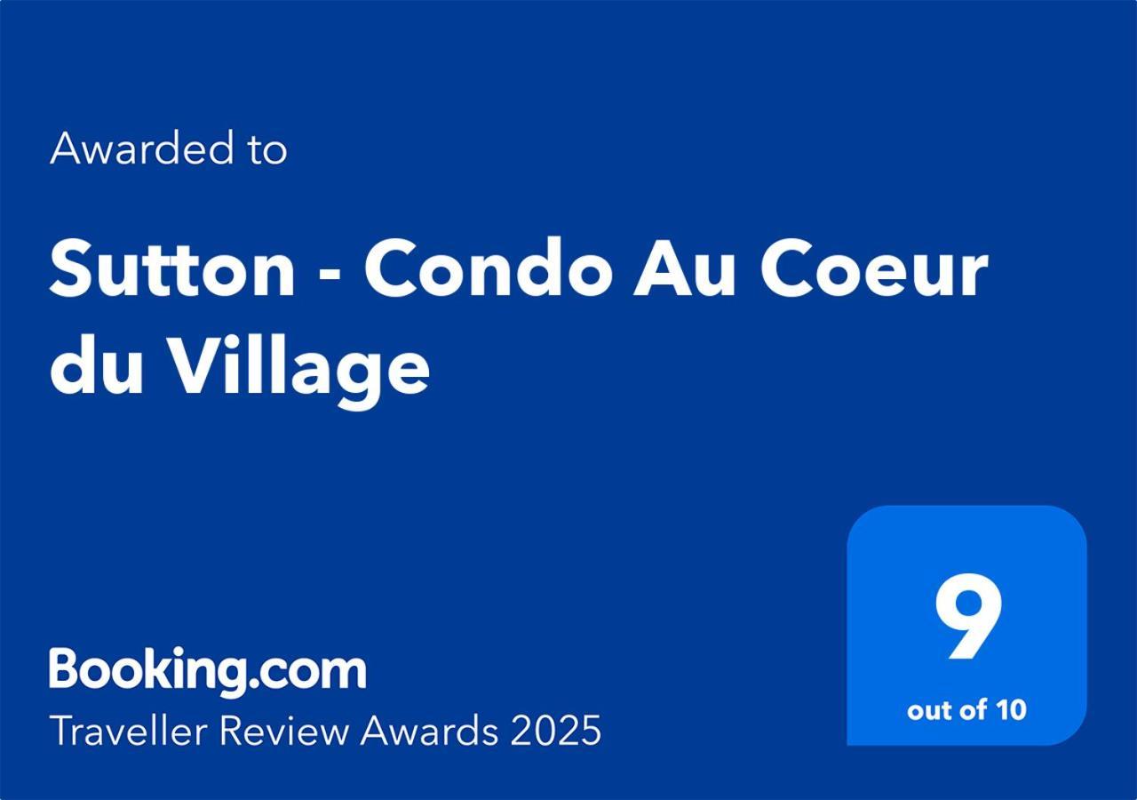 Sutton - Condo Au Coeur Du Village Buitenkant foto