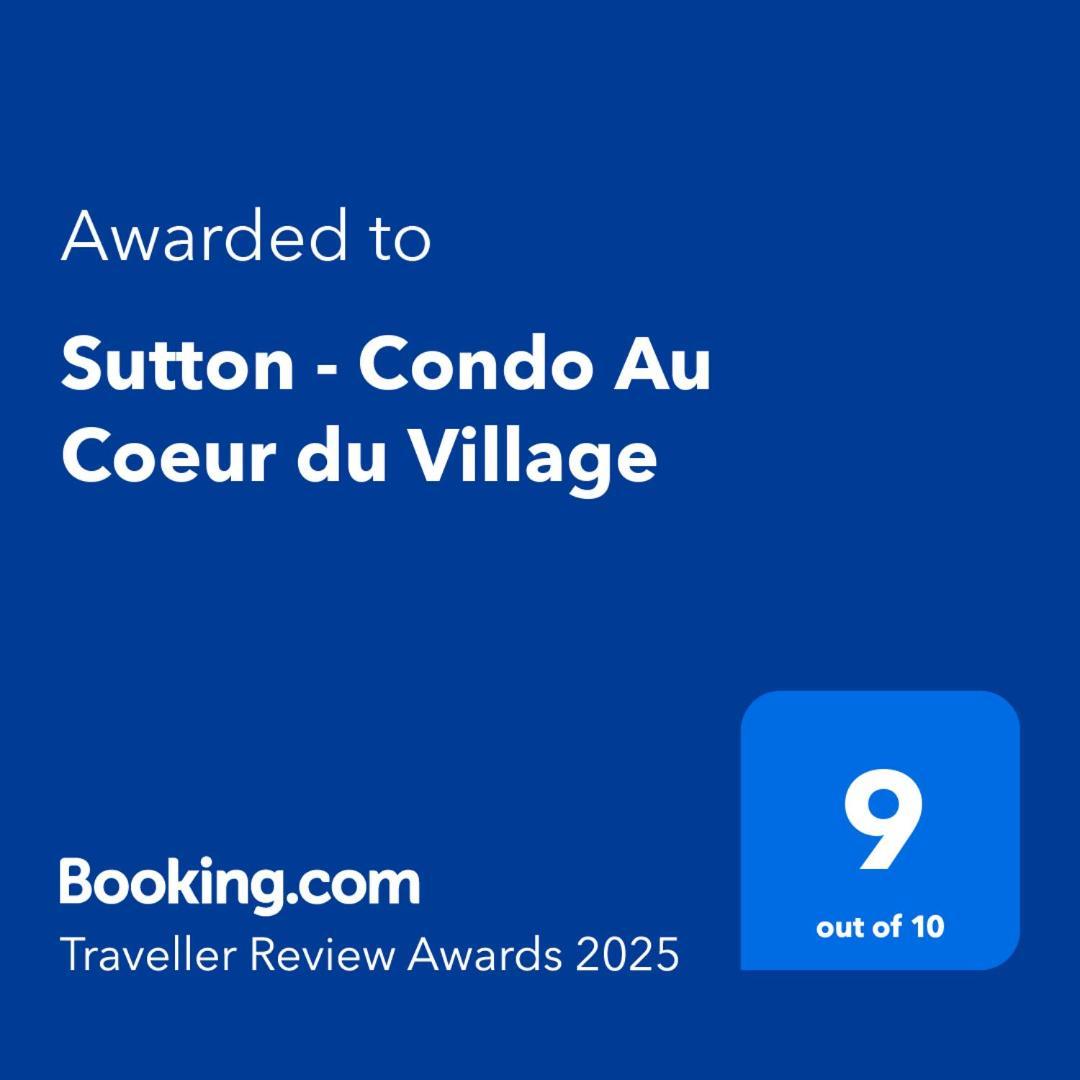 Sutton - Condo Au Coeur Du Village Buitenkant foto